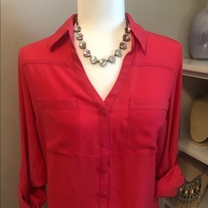Express Portofino Top in Hot Pink - NWT